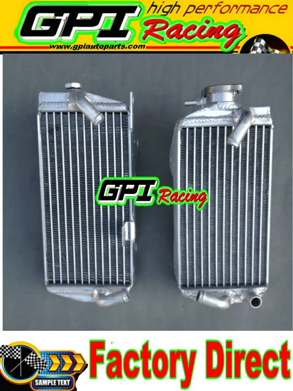 GPI алюминиевый радиатор+ шланг для Honda CRF450R CRF450 CRF 450R 15 16 красный