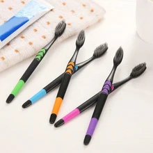 10 шт./лот Зубная щётка Мягкая зубная щетка бамбуковый уголь щетка для выпрямления волос электрическая зубная щетка для ухода за зубами для поддержания гигиены зубов щетка