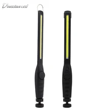 3.7V USB Rechargeable COB LED Work Light Torch 1*COB light Strip Flashlight led Car Styling Using Touchable Night Lights Lamp