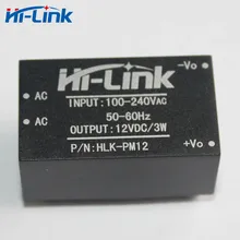 Free shipping 2 pcs/lot AC-DC 220V to 12 V 3W super compact isolated switching mini power supply module HLK-PM12