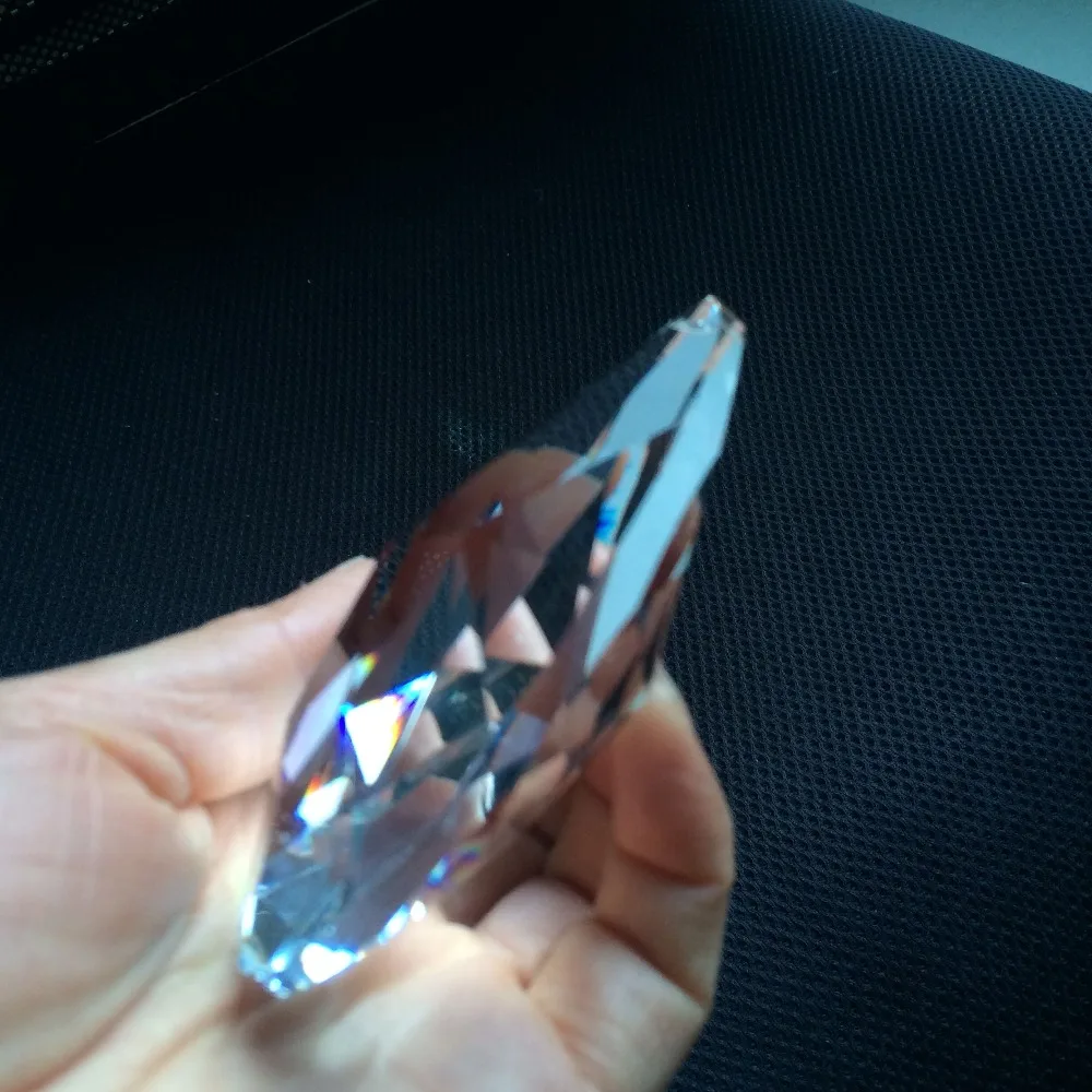 Стеклянные хрустальные призмы K9 5 шт./лот подвески детали для люстры радужная