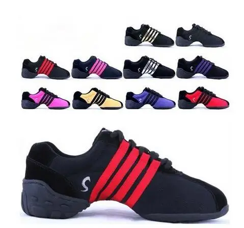 Новинка 2017 яркие женские Танцевальные Кроссовки в полоску|dance sneakers|womens dance sneakerswomen