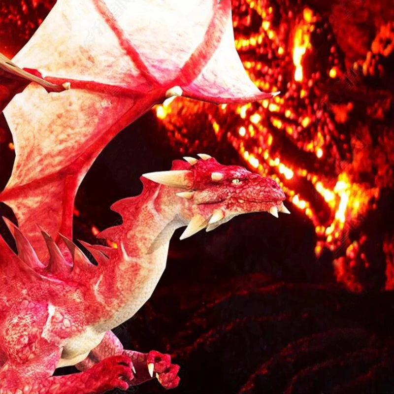 Пользовательские фото обои современный творческий 3D стерео Лава вулкан спрей Огненный Дракон 3D плитка для пола росписи ПВХ водонепроницаемый гостиная