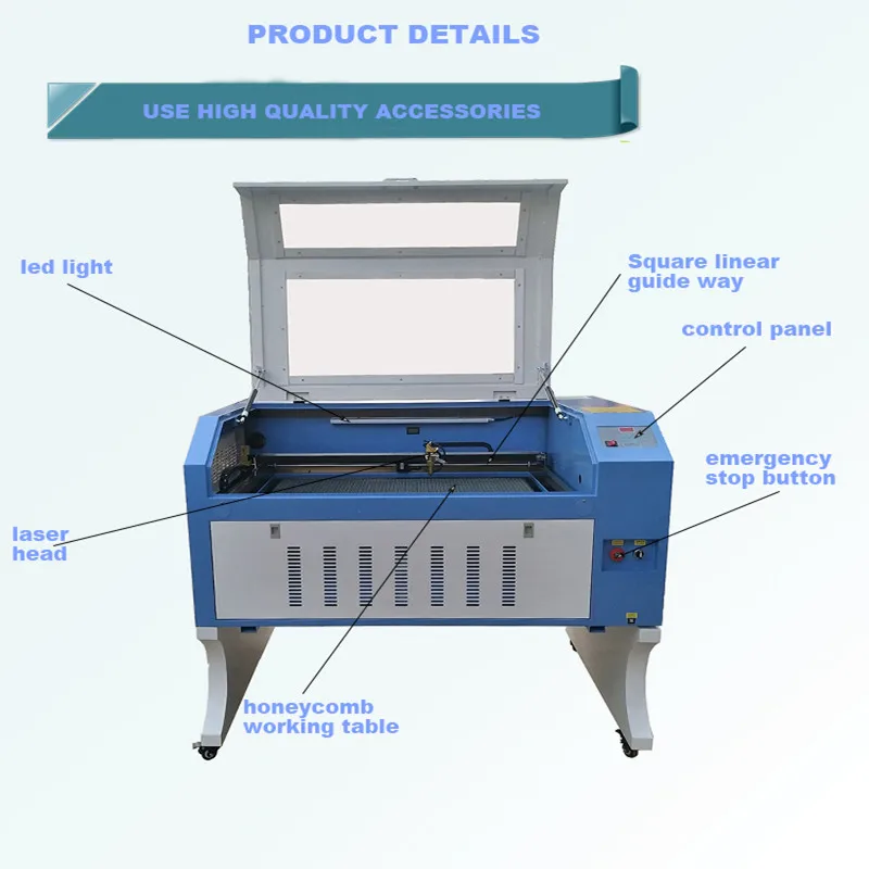  JNHXSK 90w reci 90 watts TS6090 600x900mm CO2 laser engraver computer numerical cnc router for Acry