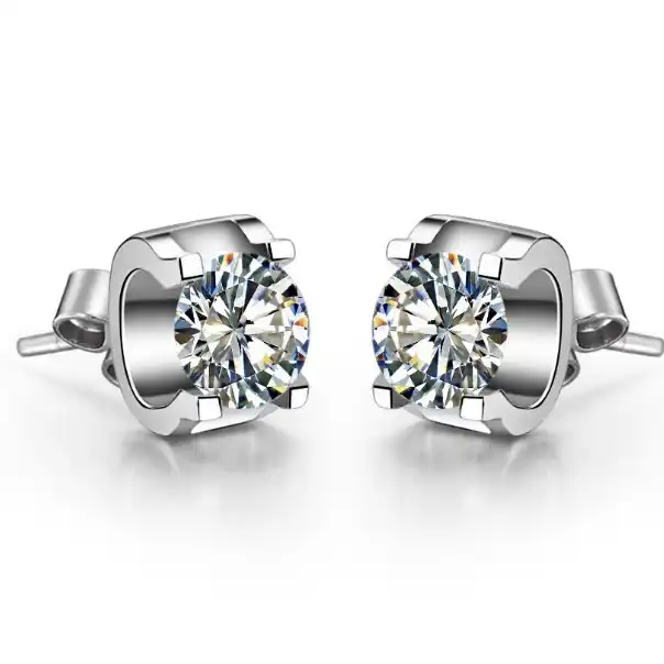 0.3 CT/piece Pattern Diamond Stud 