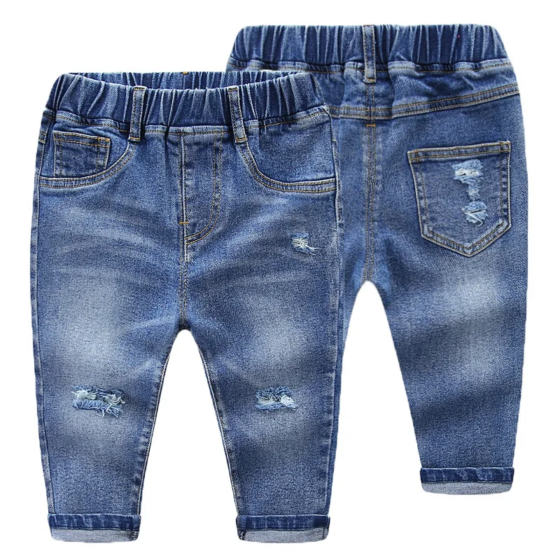 Spring Girls Jeans Baby Kids Jeans for Children Boys Girls Hole Denim ...