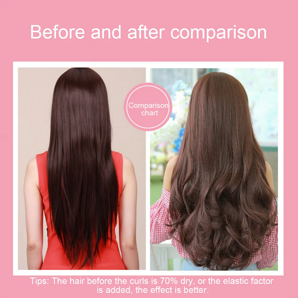 40pcs Silicone Hair Curlers Hair Curler Roller No Damage Curler Sleep Style Tools with Clear Bag No Heat Curlers
