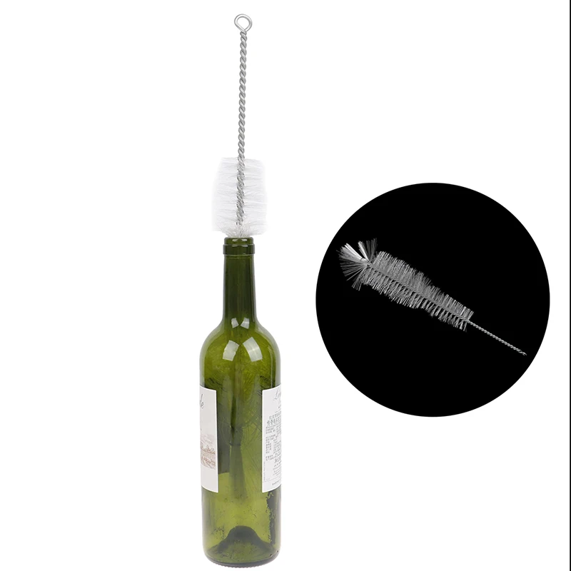 Инструменты для очистки виноделия 1 шт. металлические винные бутылки щетка удлиненная прочная Детская кормушка щетки для бутылок моющее средство