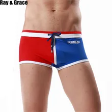 RAY GRACE Мужские дышащие трусы, пляжные трусы для бега, одежда для плавания, нижнее белье, костюм для серфинга, мужские трусы, черные мужские плавки