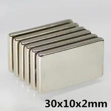 10 шт. 30x10x2 мм N35 супер сильные маленькие 30*10*2 мм Неодимовые Магниты редкоземельные мощные магниты