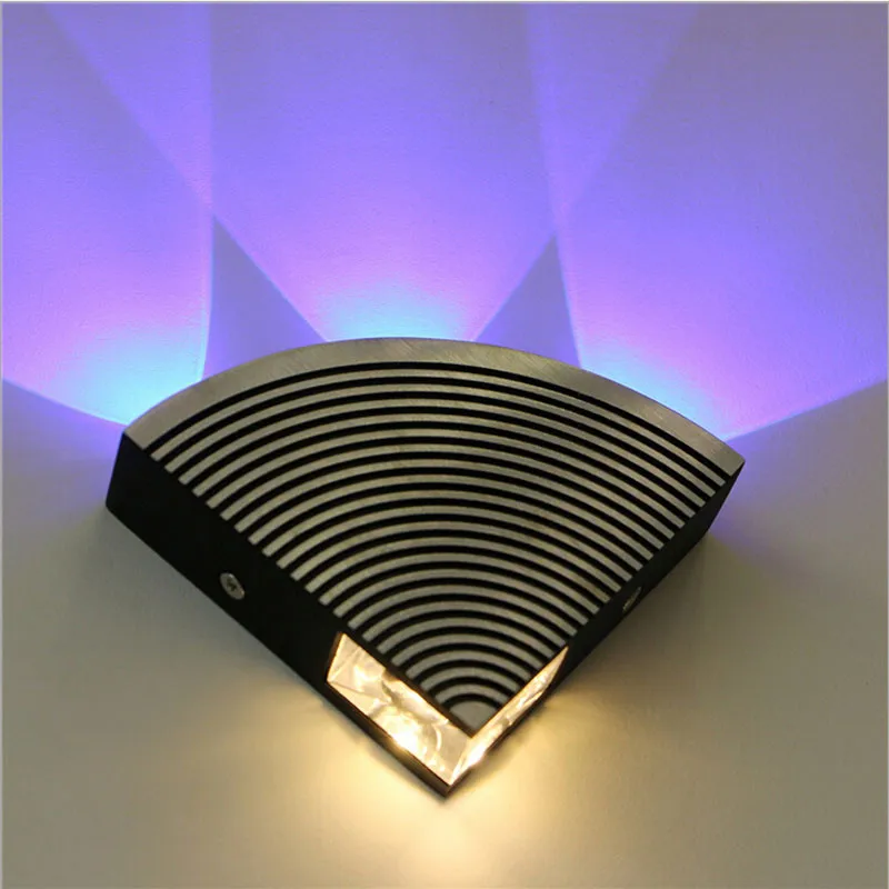 Производители) светодиодный Веерообразный настенный светильник, коридор/коридор алюминиевый настенный светильник, AC90-265V 4W
