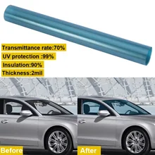 0,5*3 м Защитная Наклейка для автомобиля, пленка для окна автомобиля, пленка для защиты от солнечных лучей, Тонировочная пленка для окон, боковая пленка для окон, контроль тепла, для жилых помещений