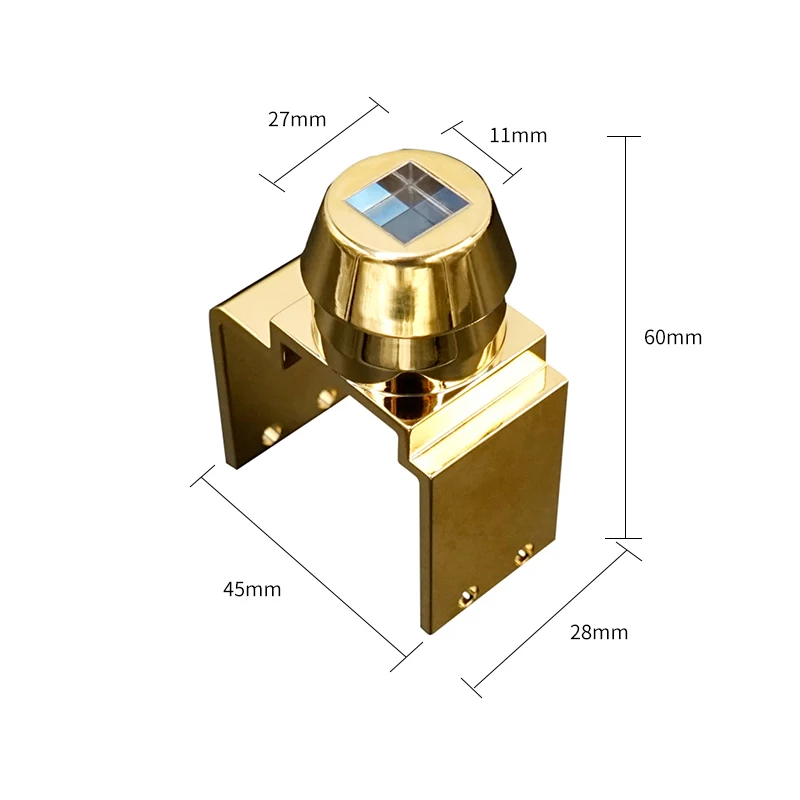 

808nm diode laser handle contacting spot structure covered by gold