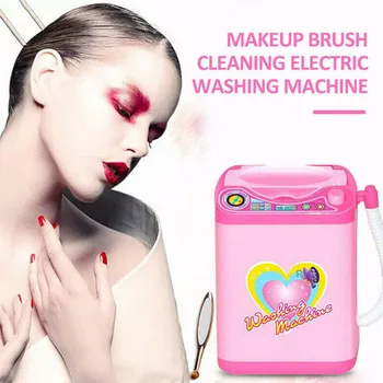 

makeup brushes Washing Machine Kids Electronic Washing Machine Toy Washer cosmetic washing Sponges blending brush Cleaner tool