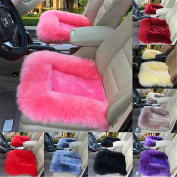 

Universal Wool Soft Warm Fuzzy Auto Car Seat Front Rear Car Cushion