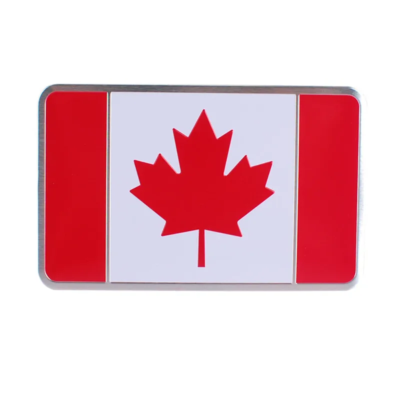 3D Metal Car Sticker Canada Flag Emblem Decal For Dodge