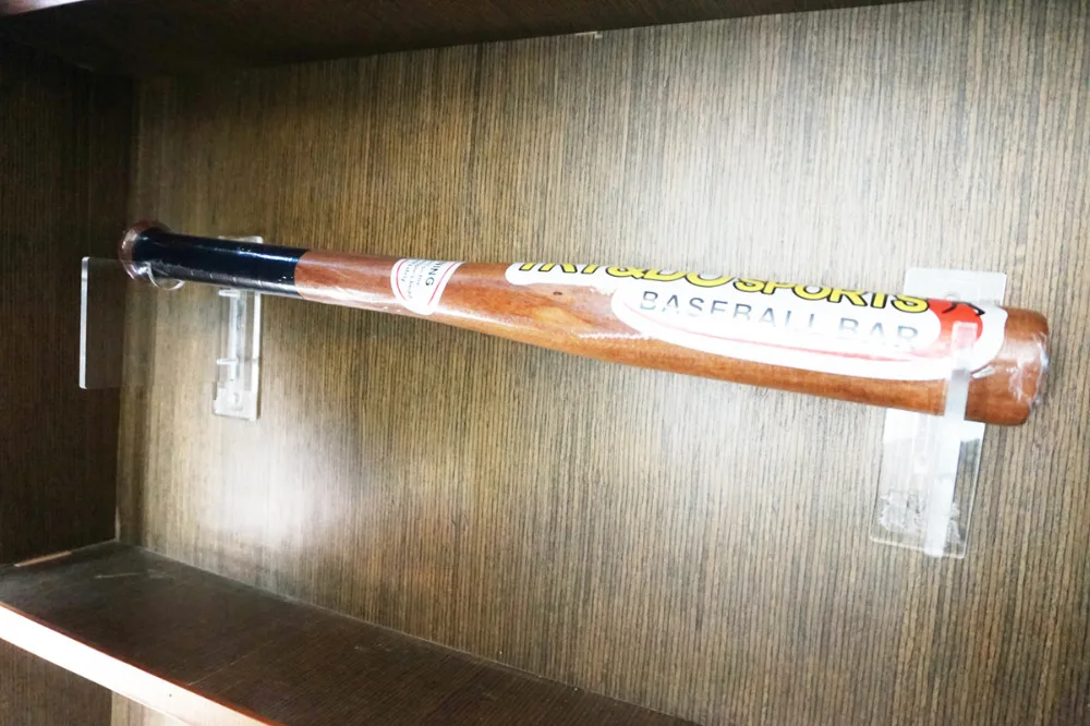 Single Baseball Bat Display Decorative Holder Wall Mount Rack Baseball Bat Display Decorative Holder