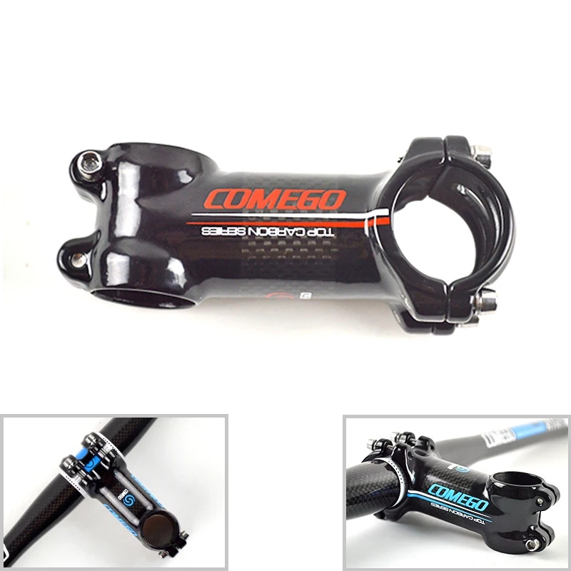 

Comego ultra-light package carbon fiber 3k aluminum alloy highway bicycle stem 28.6mm 60-120mm 3k gloss cycling parts