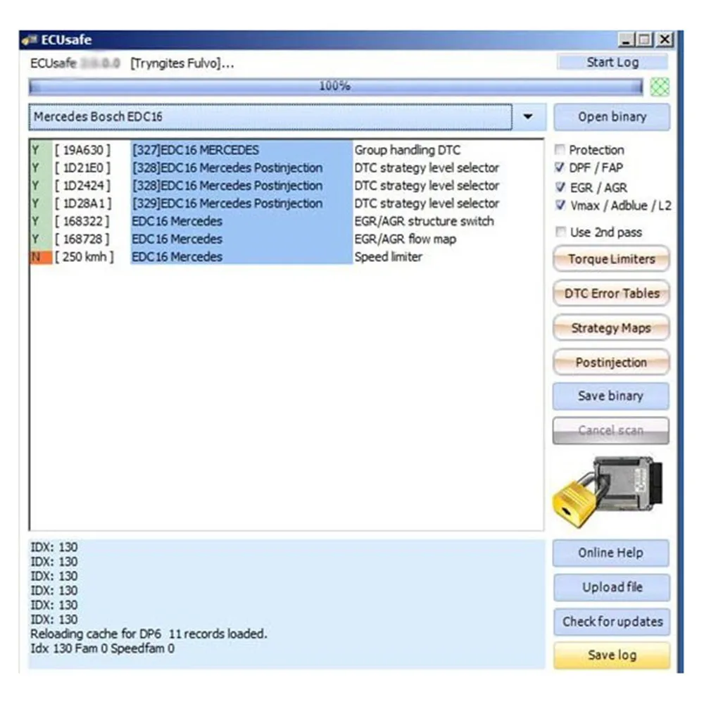 ECUSafe 2,0 OBD ЭБУ программы