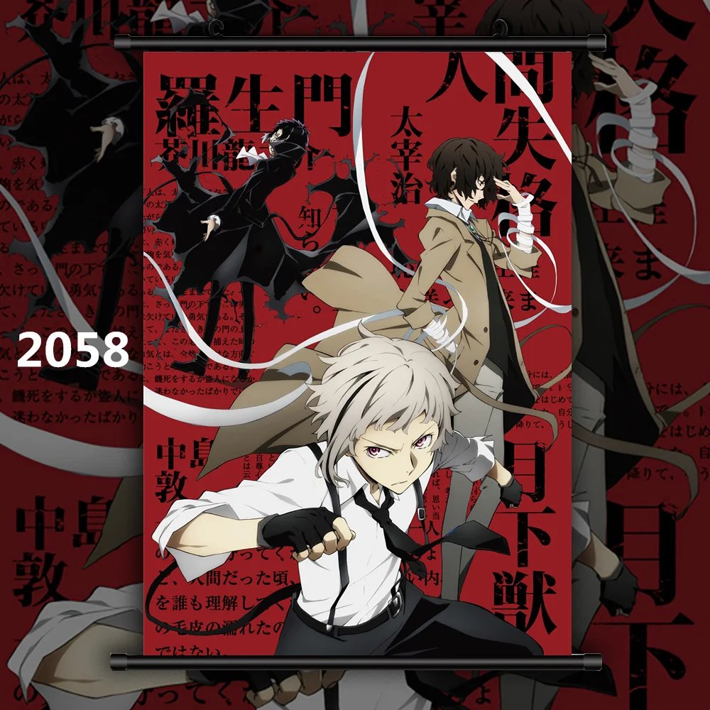 Bungou бродячие собаки Dazai Chuuya Ryunosuke Аниме Манга настенный плакат свиток C - Цвет: 2058