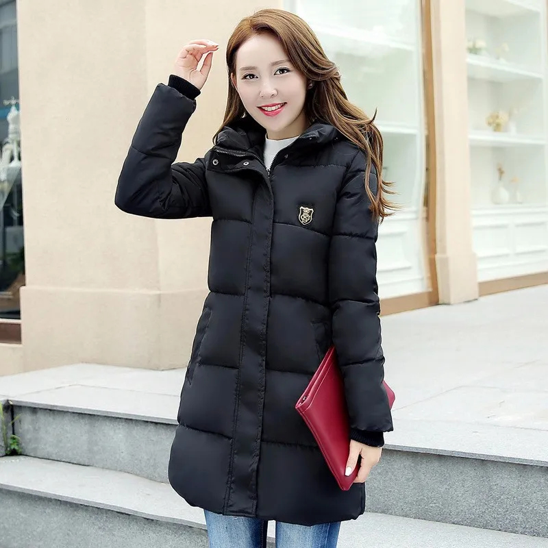 Winter Coat Women Hooded Cotton Padded Plus Size Wadded Warm Outwear Jackets And Coat Female  2016