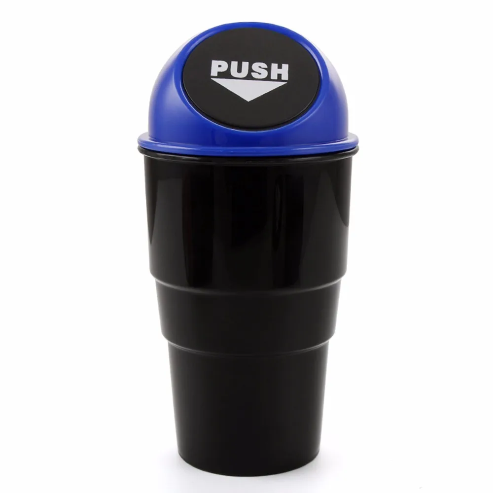 

Nosii Push Type Rubbish Garbage Dustbin Trash Storage Can Case Holder Bin Car-styling Car