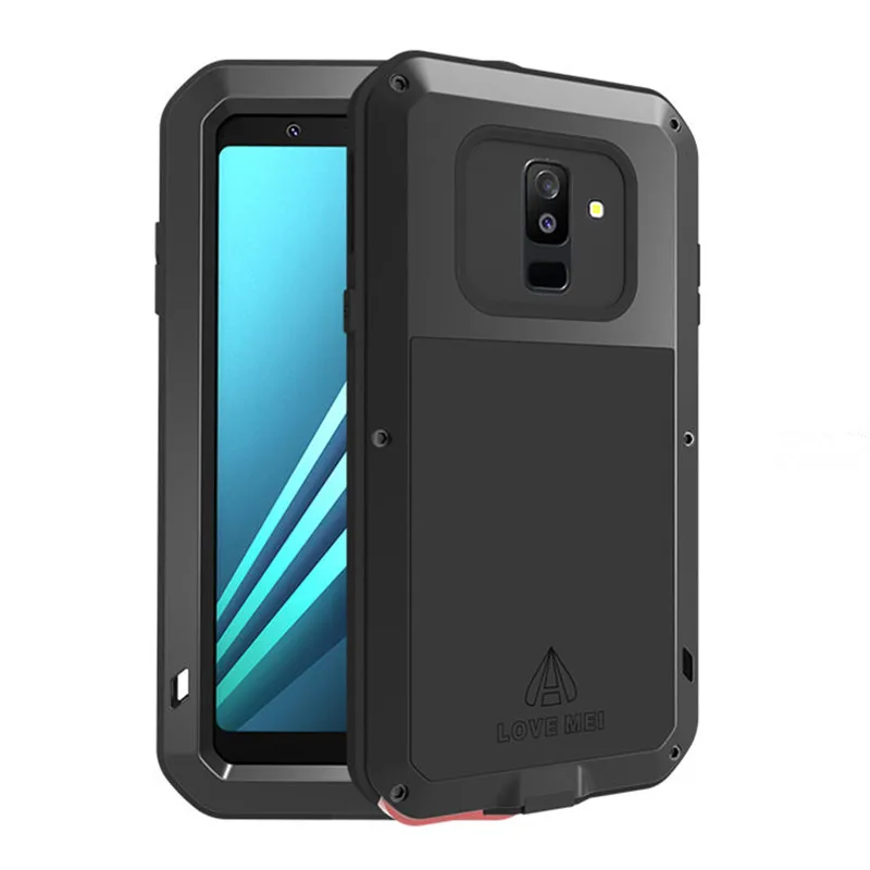 

Металлический чехол для Samsung Galaxy A6 A8 2018, противоударный алюминиевый чехол, 360 полноразмерный защитный чехол для Samsung A8 Plus 2018