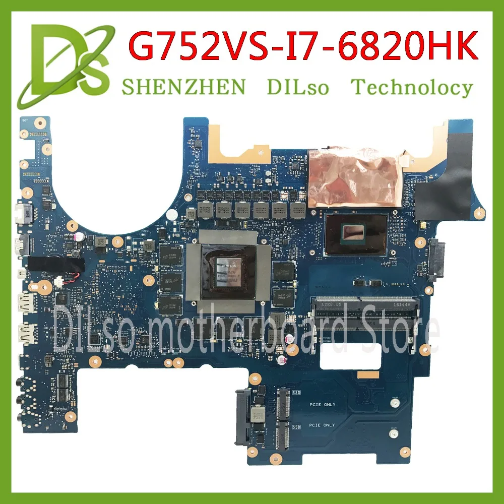 KEFU For ASUS G752VS G752 G752V GTX-1070 8G I7-6820HK Test work 100%