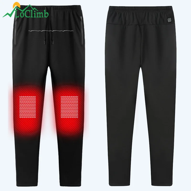 LoClimb USB calefacción pantalones de invierno cálido Deporte Pantalones de deporte al aire libre senderismo esquí Camping senderismo caliente pantalones para hombres AM362 LoClimb USB calefacción pantalones de invierno cálido Deporte Pantalones de deporte al aire libre senderismo esquí Camping senderismo caliente pantalones para hombres AM362
