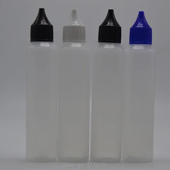 

1000pcs/lot 50ML Colorful PE Needle Bottle Dropper Bottles with Long Fine Tips for E cig Liquid 50ml Plastic Bottles
