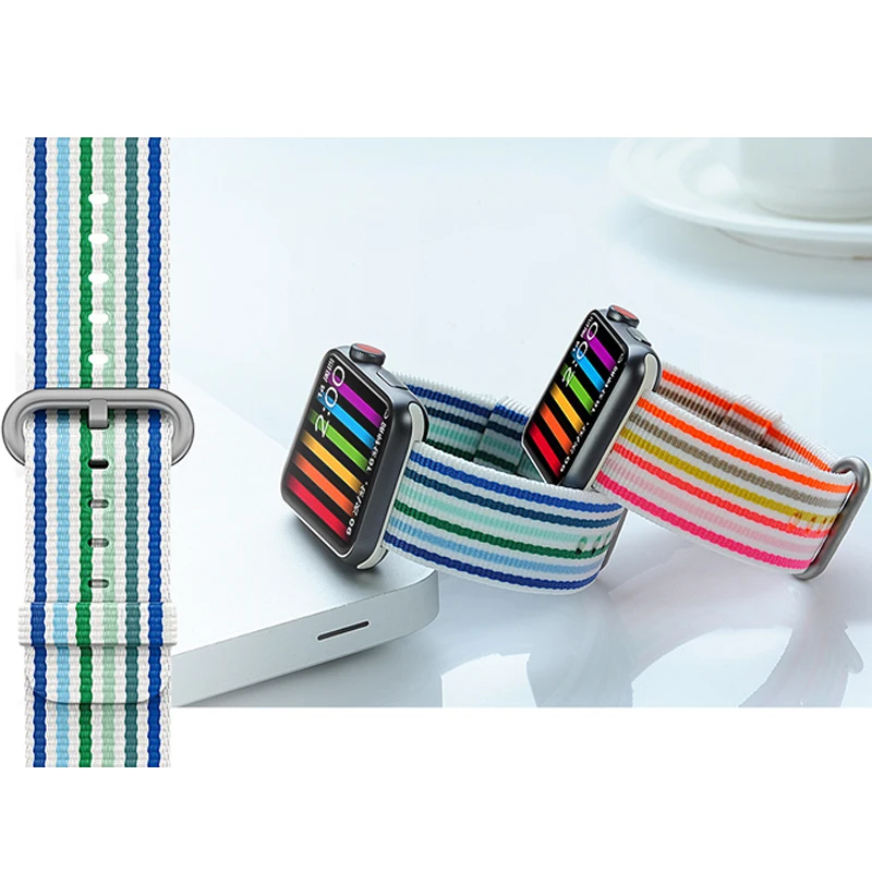 

Woven Nylon Strap for Apple Watch Band 42mm 38mm apple watch 4 44mm 40mm correa iwatch belt 3/2/1 band sport Bracelet