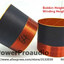 2 шт. высокое качество 64,5 мм НЧ-динамик/громкоговоритель/динамик Голосовая катушка