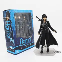 Бесплатная доставка 15 см аниме меч книги по искусству Интернет kirigaya kazuto Figma 174 ПВХ фигурку Коллекционная модель игрушки KT3875