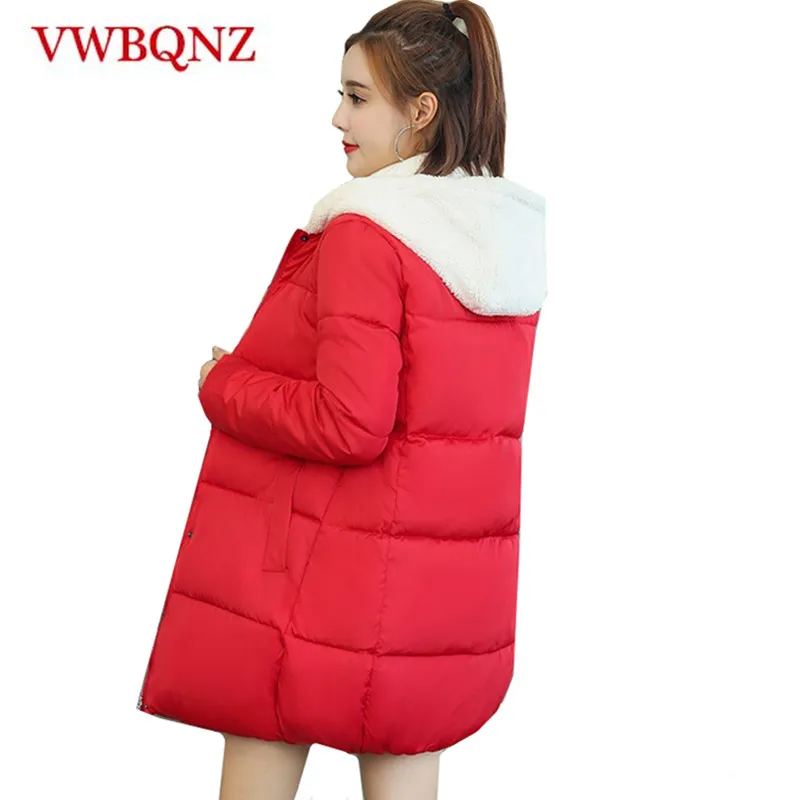 New Winter Women Lambswool Cute Cotton Jacket Coat Warm