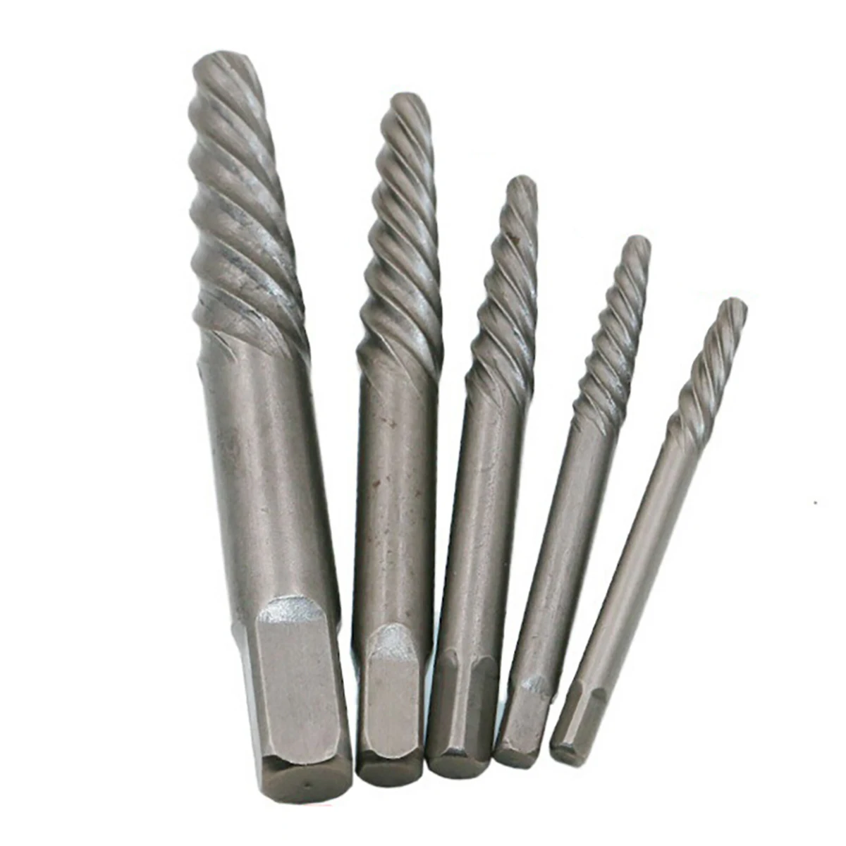 DWZ 11pc New Screw Extractor Drill Guide Removal Broken Bolts Fasteners Easy Out Set