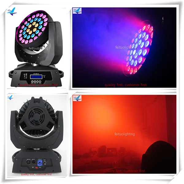 Dj music equipment zoom circle led wash moving head lyre 36x18w lyre