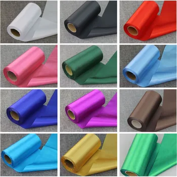 

20 Meters/Roll 15cm Wide Silk Satin Ribbons Gift Wrapping Diy Polyester Webbing/ For Wedding Party Festival Ceiling Decorated
