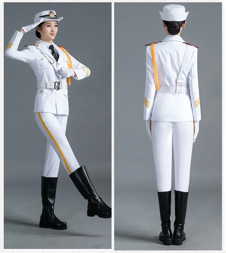 Военные хора комплект куртка + брюки + флаг для ремня Райзер барабан Униформа охранника Китайская национальная войска костюм армия