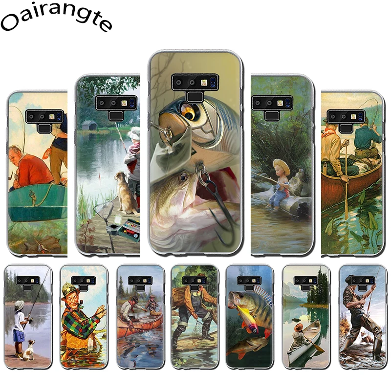 

Hunting Fishing art fish Hard Phone Cover Case for Samsung Galaxy A3 A5 A6 A7 A8 A9 A10 A30 A40 A50 A70