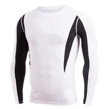 Уличные осенние мужские компрессионные футболки для бодибилдинга, занятий спортом, упражнений, пробежек, фитнеса, мужские термофутболки