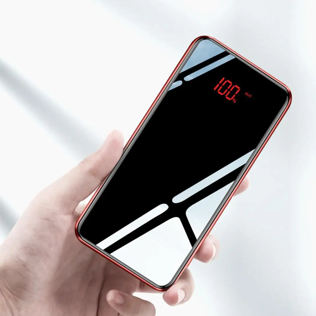 30000 мАч Внешний аккумулятор светодиодный 18650 Внешний аккумулятор цифровой дисплей освещение Портативный двойной usb type-C для Xiaomi samsung IPhone