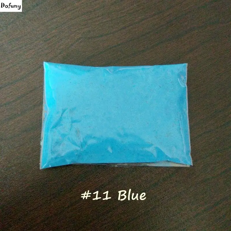 Blue 500g 500 г Смешанные 10 флюоресцентные цвета порошок, не светится в темноте порошок фосфорный Пигмент Порошок для нейл-арта, краски и мыла DIY - Цвет: Blue 500g