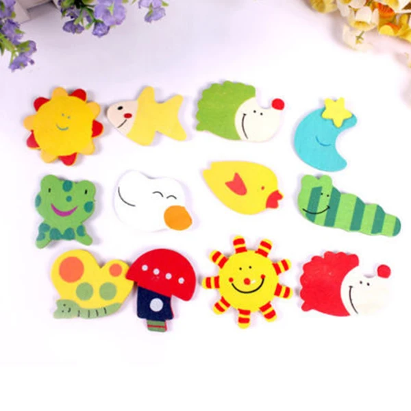 12 قطعة/مجموعة الملونة طفل الطفل الخشب الكرتون مغناطيس الثلاجة الطفل لعبة تعليمية المنزل ديكور P20 12 قطعة/مجموعة الملونة طفل الطفل الخشب الكرتون مغناطيس الثلاجة الطفل لعبة تعليمية المنزل ديكور P20