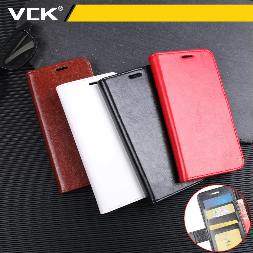 

VCK Wallet PU Leather light Cover Phone Case For Huawei Honor 6A 9 Nova 2 Y7 P10 Plus P8 P9 Lite 2017 TPU Silicone Flip Back Bag