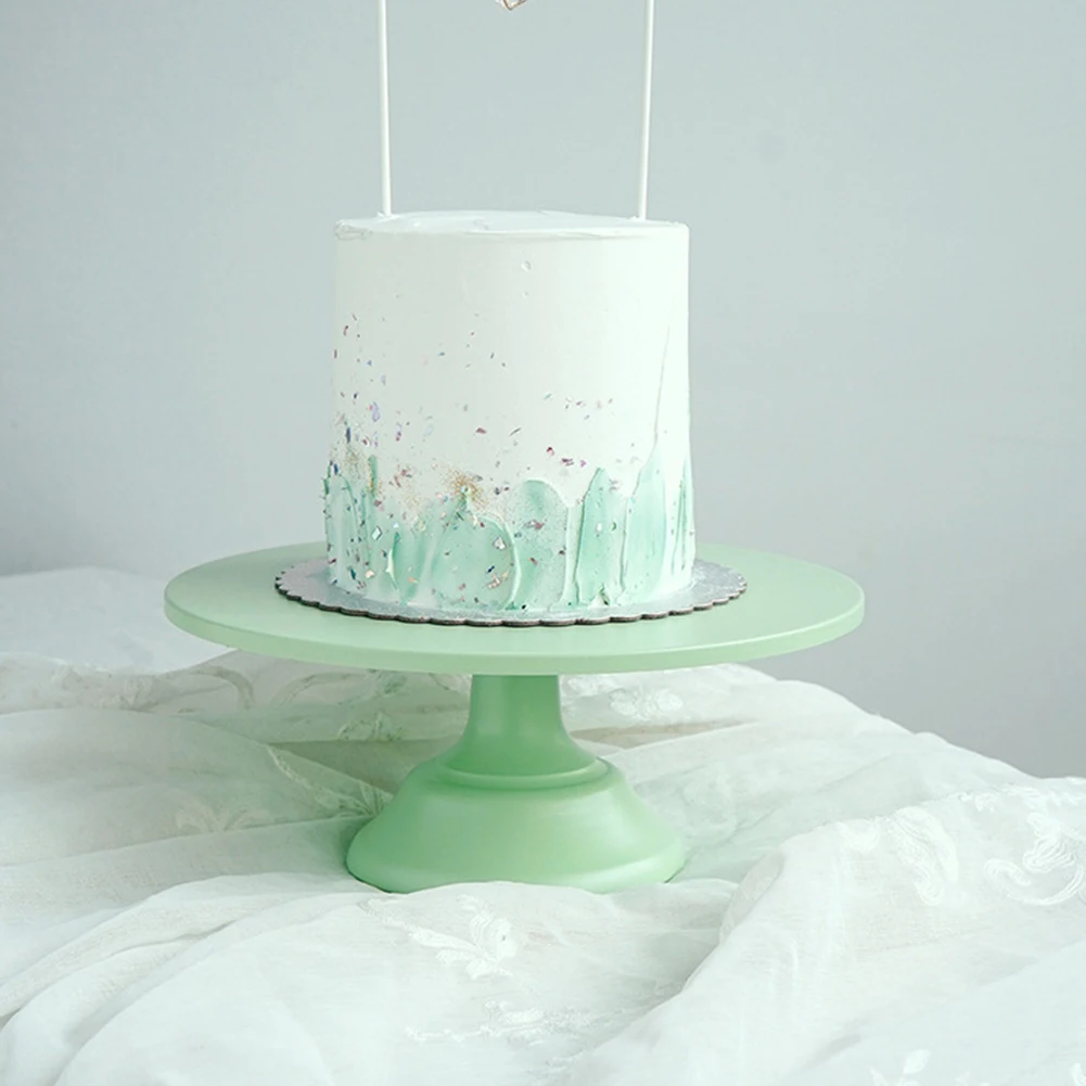 

Display Holder Round Tray Iron Cake Stand Dessert Party Decorative Birthday Home Desktop Baby Shower Wedding Fondant