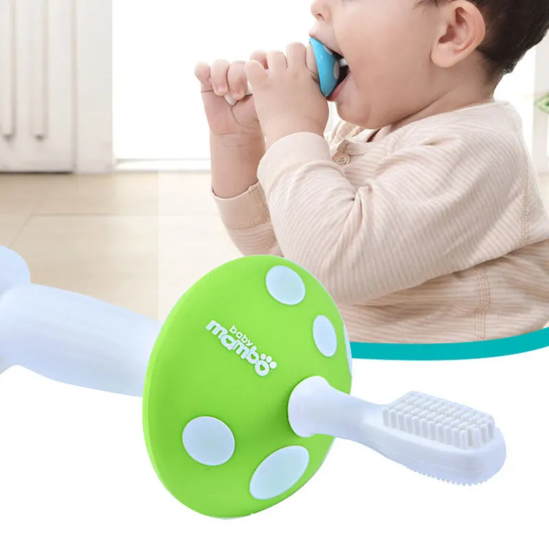 Infant Baby Toothbrush Food Grade Silicone Toddler Training Tooth Brush