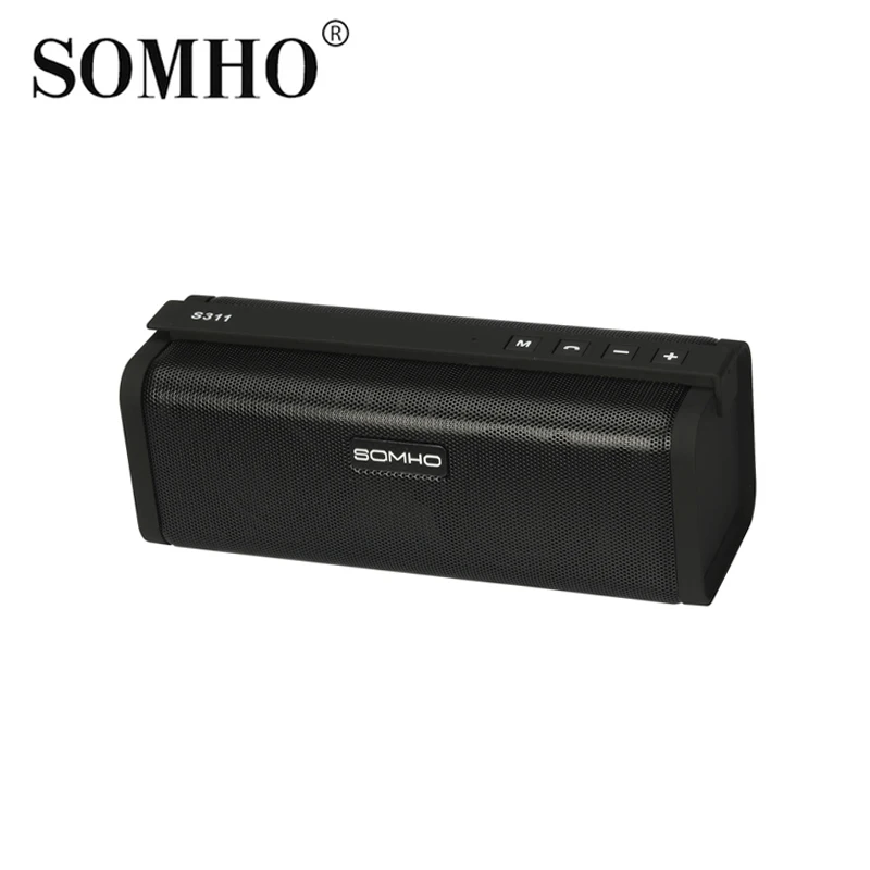 comprar Original SOMHO S311 Mini Sem Fio Bluetooth Speaker Portátil de Música Interior Mãos Livres Estéreo Alto falantes Subwoofer de Áudio de Som