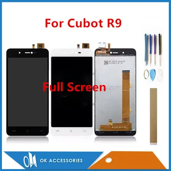 

Full Screen 5.0" For Cubot R9 LCD Display With Touch Screen Digitizer Assembly Black White Color With Tools Tape