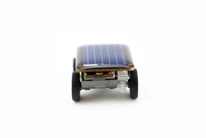 New Strange Black Creative Smallest Mini Solar Powered Car Kids Children Educational Model Toys For Baby Birthday Party Gifts