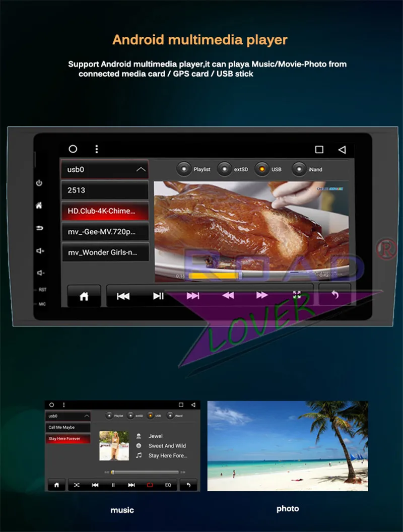 double din For Porsche Cayenne 2004